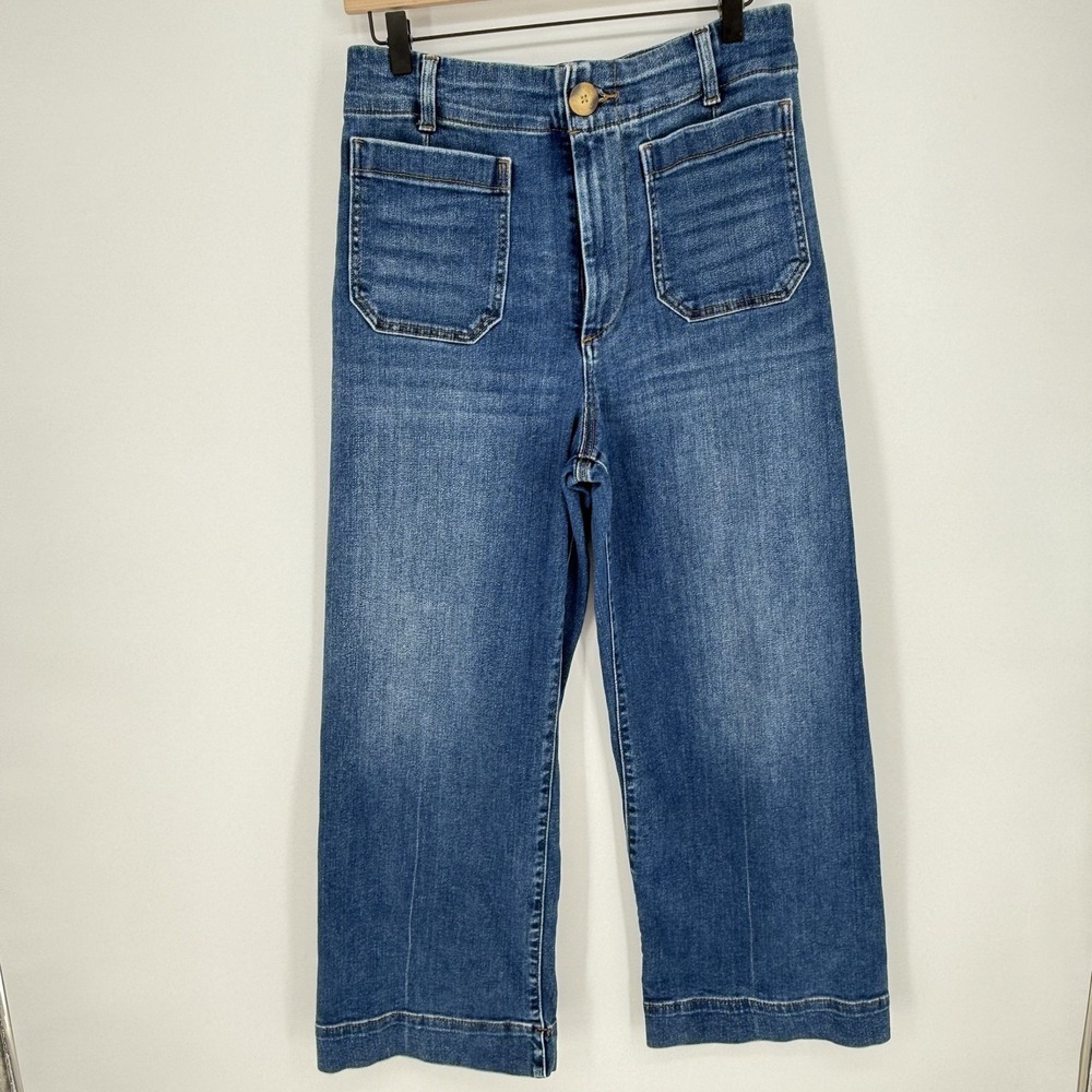 Anthropologie Maeve Colette High Rise Cropped Jeans SZ 30 Classic Capsule